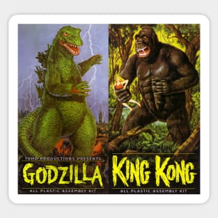 Godzilla v. King Kong Sticker